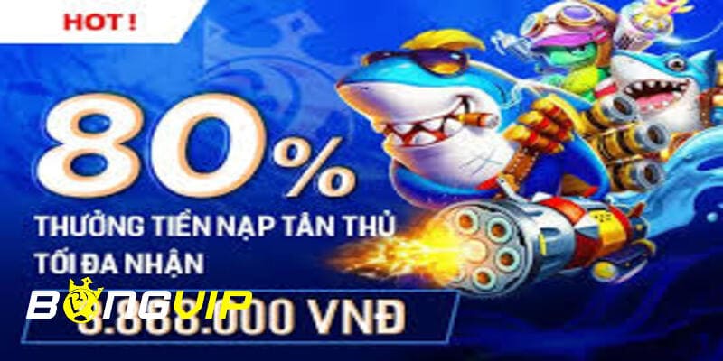 Thưởng nạp tân thủ 80%